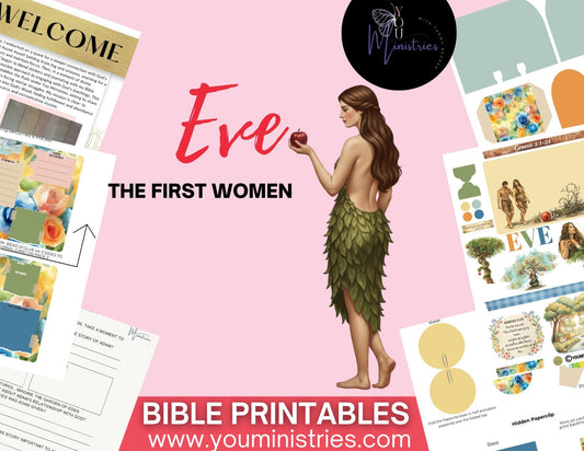 Eve Bible Study Printable | Genesis Character Study for Women | Christian Devotional Worksheet | Garden of Eden Study Kit | Downloadable