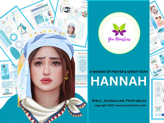 Hannah, Women of the Bible, Bible Journaling Stickers, Micro Bible Card, Bible Insert, Bible Pocket, Printable, Digital Download