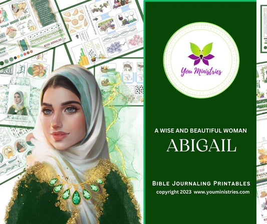 Abigail, Women of the Bible, Bible Journaling Stickers, Micro Bible Card, Bible Insert, Bible Pocket, Printable, Digital Download