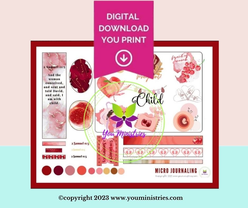 Bathsheba, Women of the Bible, Bible Journaling Stickers, Micro Bible Card, Bible Insert, Bible Pocket, Printable, Digital Download